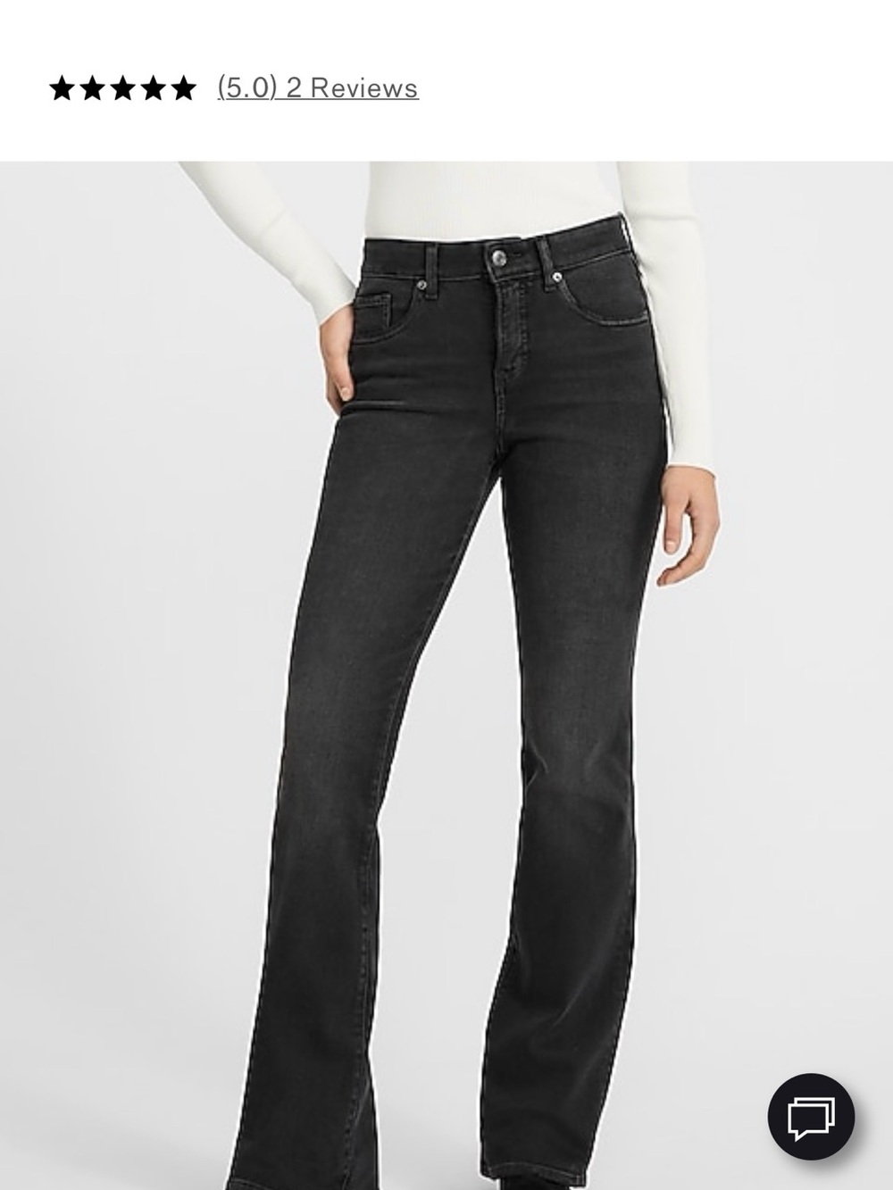 Black High-Rise Bootcut Jeans - Women